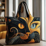Bolso acolchado hecho a mano – Gato místico