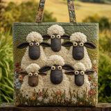 Bolsa de mano acolchada – Cinco ovejas