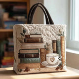Bolsa de compras acolchada hecha a mano – Capítulo Café