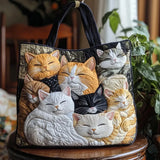 Bolso acolchado hecho a mano – Gatitos durmiendo