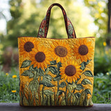 Bolso acolchado hecho a mano – Girasoles