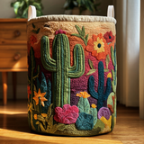 Canastro de Lavadero Acolchado – Cactus en el Horizonte