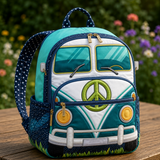 Mochila Boho Acolchada – Autobús de Noche