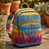 Mochila Boho Acolchada – Arcoíris