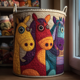 Canastro de Lavadero Acolchado – Caballo Eterno