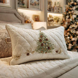 Funda de almohada acolchada - Refugio de nieve