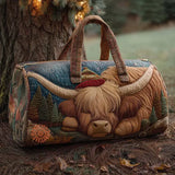 Bolsa de viaje acolchada – Vaca en la granja