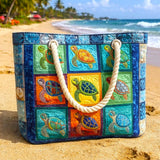 Bolsa de playa acolchada – Tortuga tranquila – L y XL