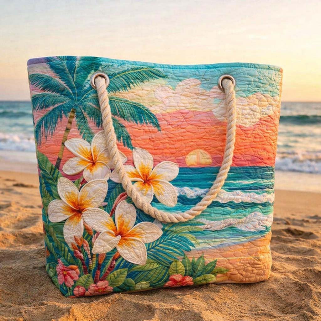 Bolsa de playa acolchada – Espíritu tropical