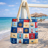 Bolso de Playa Patchwork – Patchwork Marítimo – L y XL