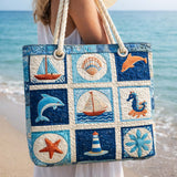 Bolsa de playa acolchada – Habitantes del mar – L y XL