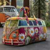 Bolsa de viaje acolchada – Patrón de flores