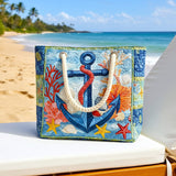 Bolso de playa acolchado – Ancla marino – espacioso y ligero