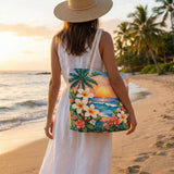 Bolsa de playa acolchada – Brisa tropical – L y XL