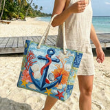Bolso de playa acolchado – Ancla marino – espacioso y ligero