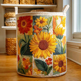 Canastro de Lavadero Acolchado – Sueño de Girasol