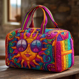 Bolsa de viaje acolchada – Soleada hippie y alegre