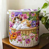 Canastro de Lavadero Acolchado – Caos de Gatitos