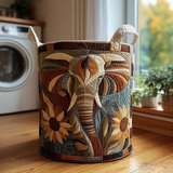 Canastro de Lavadero Acolchado – Elefante Místico