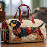 Bolsa de viaje acolchada – Perro de patchwork