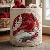 Canastro de Lavadero Acolchado – Cardenal Rojo