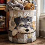 Canastro de Lavadero Acolchado – Schnauzer Durmiendo