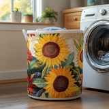 Canastro de Lavadero Acolchado – Encanto de Girasol