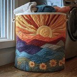 Canastro de Lavadero Acolchado – Pradera al Amanecer