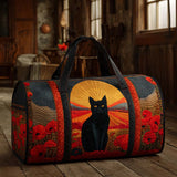 Bolsa de viaje acolchada – Gato en el atardecer