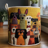 Canastro de Lavadero Acolchado – Perros Juguetones
