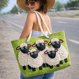 Bolsa de playa acolchada – Ovejas al aire libre
