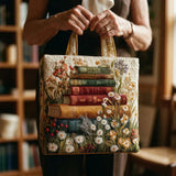 Bolso acolchado hecho a mano – Motivo floral