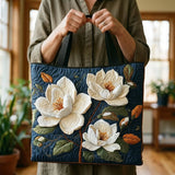 Bolso acolchado hecho a mano – Magnolia delicada