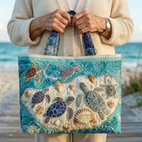 Bolso acolchado hecho a mano – Amor por las tortugas