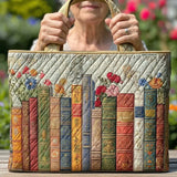 Bolsa acolchada hecha a mano – Biblioteca encantada