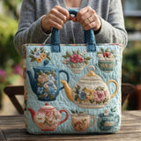 Bolso acolchado hecho a mano – Patrón de flores