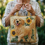 Bolso acolchado hecho a mano – Golden Retriever