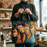 Bolso acolchado hecho a mano – Ponys juguetones
