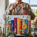 Bolso acolchado hecho a mano – Biblioteca de flores