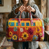 Bolsa de viaje acolchada – Hippiebus en estilo retro