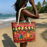 Bolsa de playa acolchada – Reinas africanas – Idea de regalo